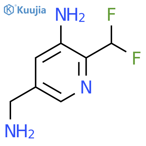 3-Amino-5-(aminomethyl)-2-(difluoromethyl)pyridine structure