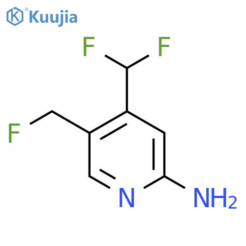 2-Amino-4-(difluoromethyl)-5-(fluoromethyl)pyridine structure