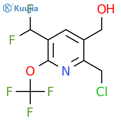 2-(Chloromethyl)-5-(difluoromethyl)-6-(trifluoromethoxy)pyridine-3-methanol structure