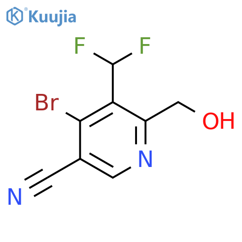 4-Bromo-5-cyano-3-(difluoromethyl)pyridine-2-methanol structure