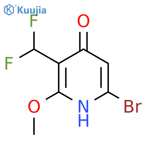 6-Bromo-3-(difluoromethyl)-4-hydroxy-2-methoxypyridine structure