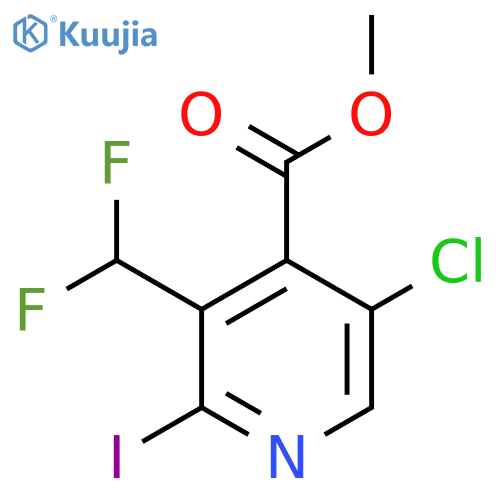 Methyl 5-chloro-3-(difluoromethyl)-2-iodopyridine-4-carboxylate structure