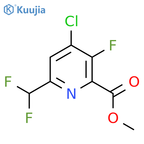 Methyl 4-chloro-6-(difluoromethyl)-3-fluoropyridine-2-carboxylate structure