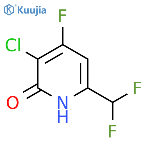 3-Chloro-6-(difluoromethyl)-4-fluoro-2-hydroxypyridine structure