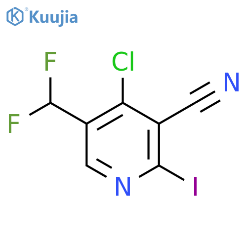 4-Chloro-3-cyano-5-(difluoromethyl)-2-iodopyridine structure
