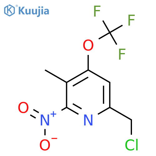 6-(Chloromethyl)-3-methyl-2-nitro-4-(trifluoromethoxy)pyridine structure