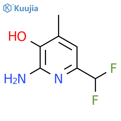 2-Amino-6-(difluoromethyl)-3-hydroxy-4-methylpyridine structure