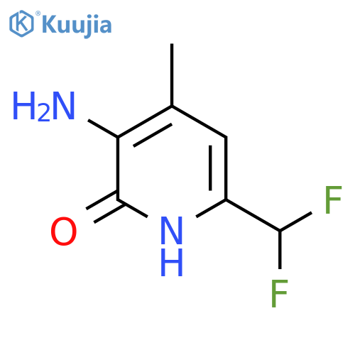 3-Amino-6-(difluoromethyl)-2-hydroxy-4-methylpyridine structure