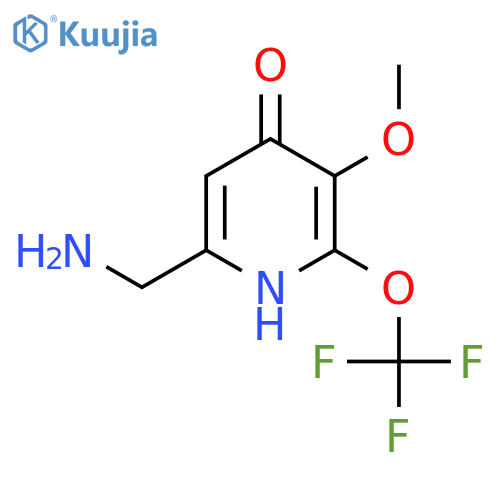 6-(Aminomethyl)-4-hydroxy-3-methoxy-2-(trifluoromethoxy)pyridine structure
