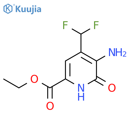 Ethyl 3-amino-4-(difluoromethyl)-2-hydroxypyridine-6-carboxylate structure