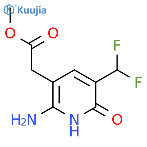 Methyl 2-amino-5-(difluoromethyl)-6-hydroxypyridine-3-acetate structure