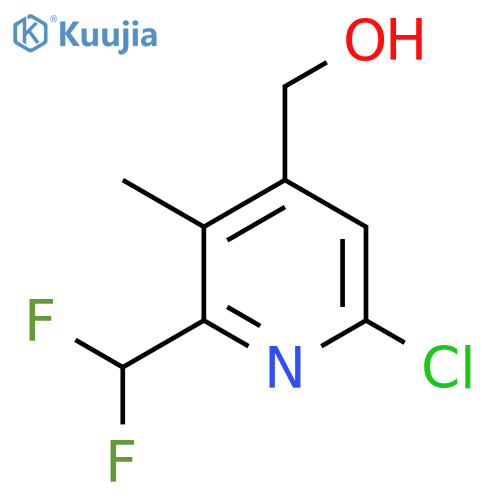 6-Chloro-2-(difluoromethyl)-3-methylpyridine-4-methanol structure