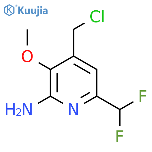 2-Amino-4-(chloromethyl)-6-(difluoromethyl)-3-methoxypyridine structure