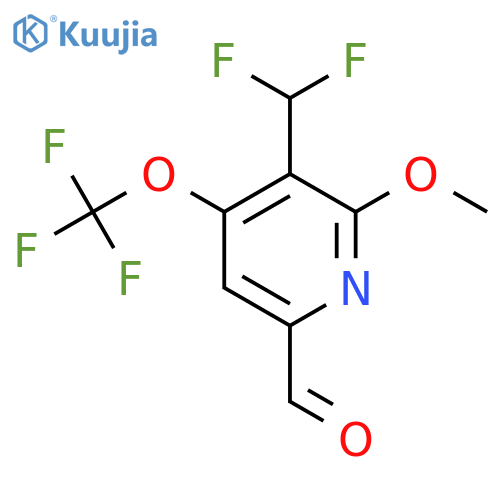 3-(Difluoromethyl)-2-methoxy-4-(trifluoromethoxy)pyridine-6-carboxaldehyde structure