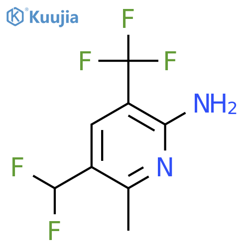 2-Amino-5-(difluoromethyl)-6-methyl-3-(trifluoromethyl)pyridine structure