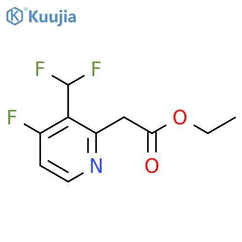 Ethyl 3-(difluoromethyl)-4-fluoropyridine-2-acetate structure