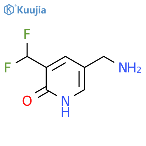 5-(Aminomethyl)-3-(difluoromethyl)-2-hydroxypyridine structure