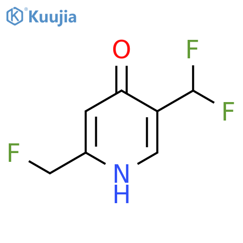 5-(Difluoromethyl)-2-(fluoromethyl)-4-hydroxypyridine structure