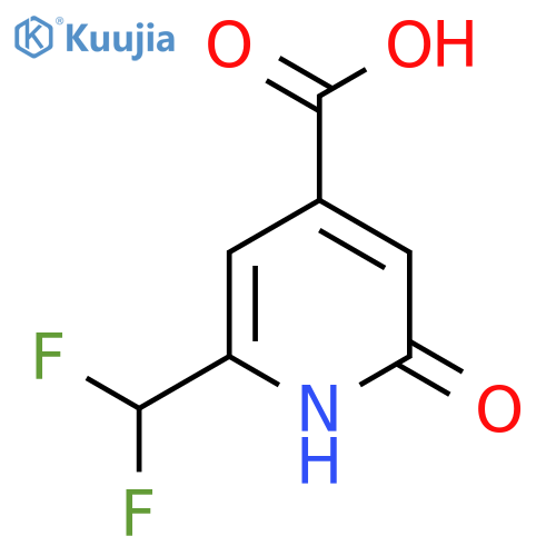 2-(Difluoromethyl)-6-hydroxypyridine-4-carboxylic acid structure