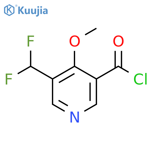 3-(Difluoromethyl)-4-methoxypyridine-5-carbonyl chloride structure