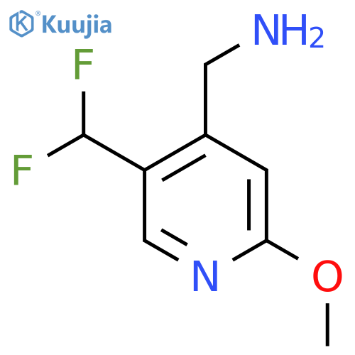 4-(Aminomethyl)-5-(difluoromethyl)-2-methoxypyridine structure