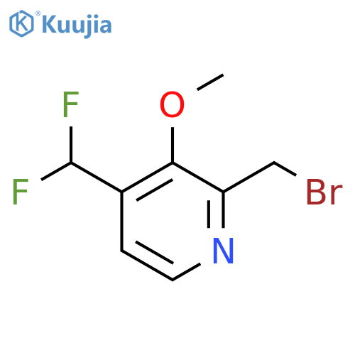 2-(Bromomethyl)-4-(difluoromethyl)-3-methoxypyridine structure