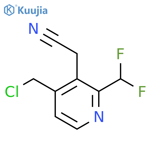 4-(Chloromethyl)-2-(difluoromethyl)pyridine-3-acetonitrile structure