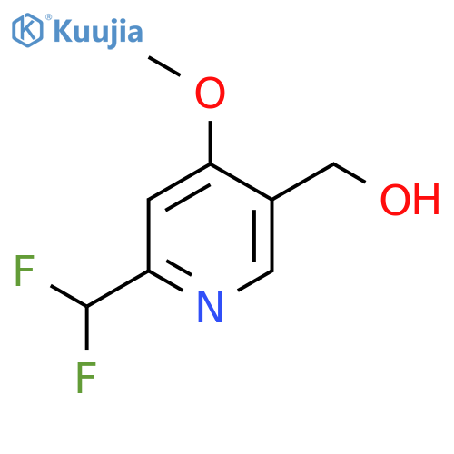 2-(Difluoromethyl)-4-methoxypyridine-5-methanol structure