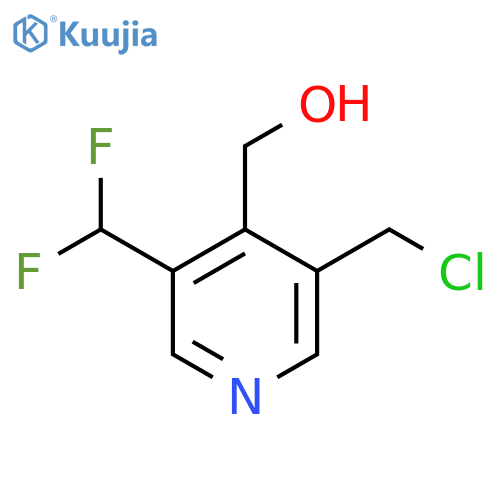 3-(Chloromethyl)-5-(difluoromethyl)pyridine-4-methanol structure