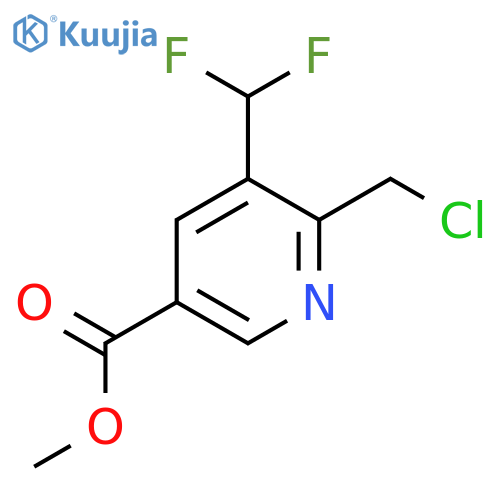 Methyl 2-(chloromethyl)-3-(difluoromethyl)pyridine-5-carboxylate structure