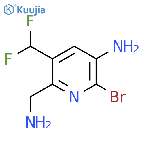 3-Amino-6-(aminomethyl)-2-bromo-5-(difluoromethyl)pyridine structure