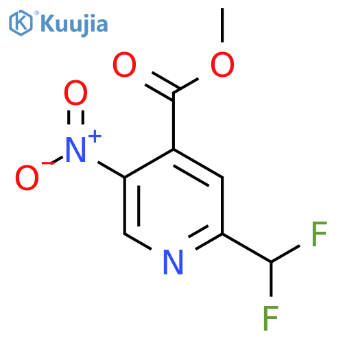 Methyl 2-(difluoromethyl)-5-nitropyridine-4-carboxylate structure
