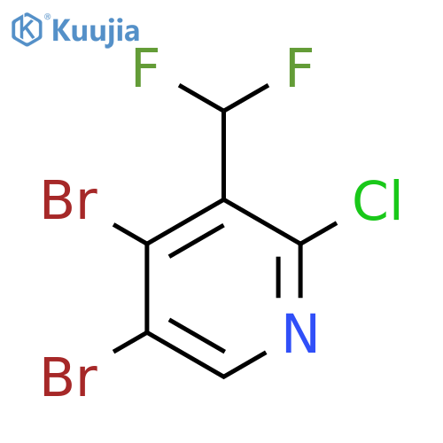2-Chloro-4,5-dibromo-3-(difluoromethyl)pyridine structure