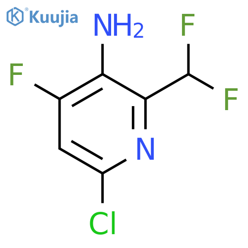 3-Amino-6-chloro-2-(difluoromethyl)-4-fluoropyridine structure
