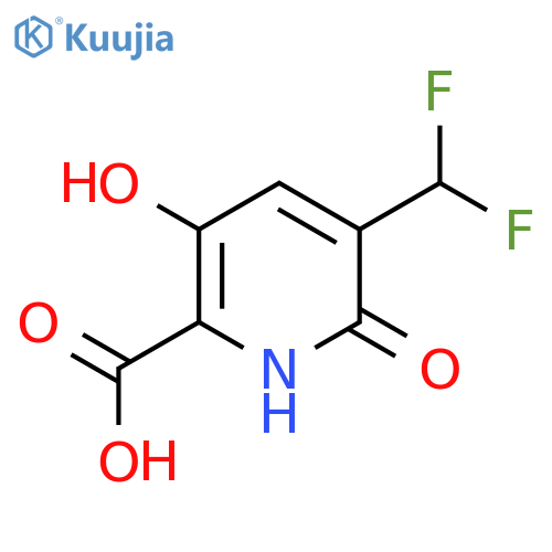 3-(Difluoromethyl)-2,5-dihydroxypyridine-6-carboxylic acid structure