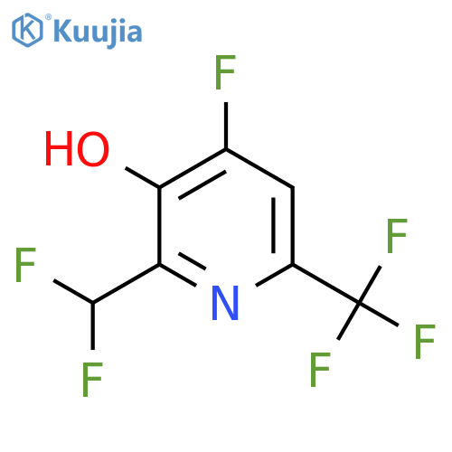 2-(Difluoromethyl)-4-fluoro-3-hydroxy-6-(trifluoromethyl)pyridine structure