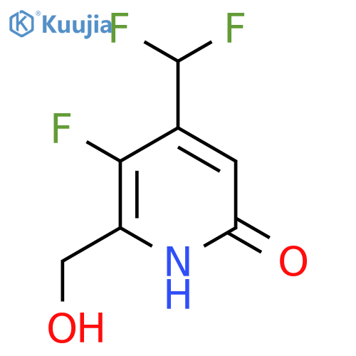 4-(Difluoromethyl)-3-fluoro-6-hydroxypyridine-2-methanol structure