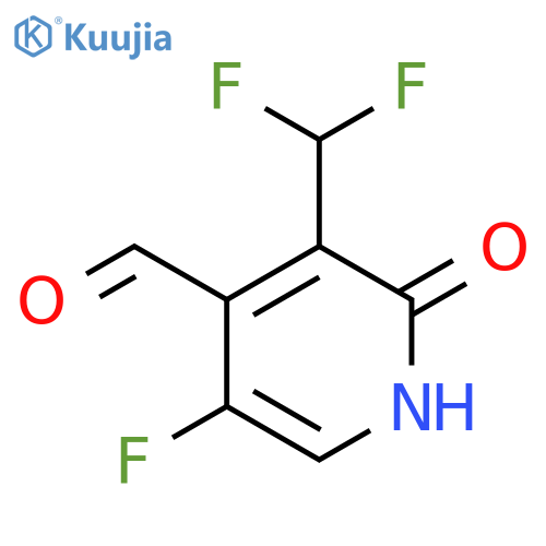 3-(Difluoromethyl)-5-fluoro-2-hydroxypyridine-4-carboxaldehyde structure