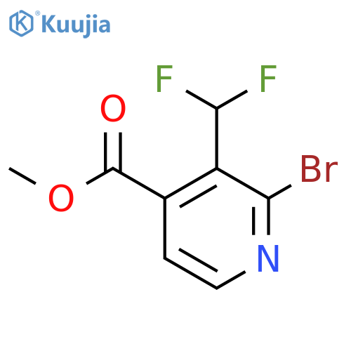 Methyl 2-bromo-3-(difluoromethyl)pyridine-4-carboxylate structure
