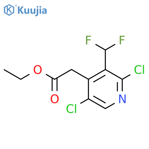 Ethyl 2,5-dichloro-3-(difluoromethyl)pyridine-4-acetate structure