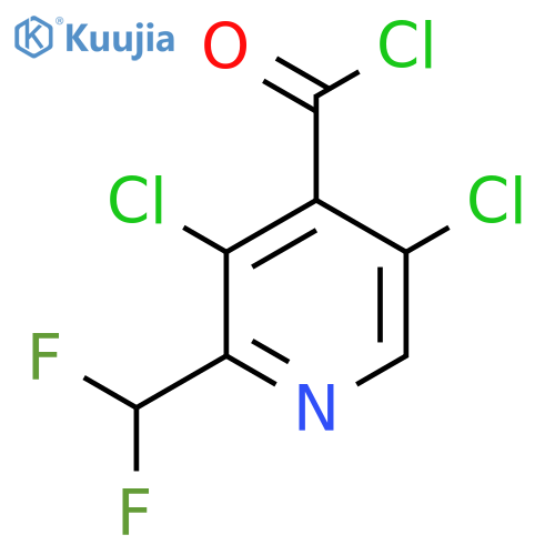 3,5-Dichloro-2-(difluoromethyl)pyridine-4-carbonyl chloride structure
