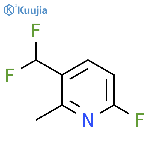3-(Difluoromethyl)-6-fluoro-2-methylpyridine structure