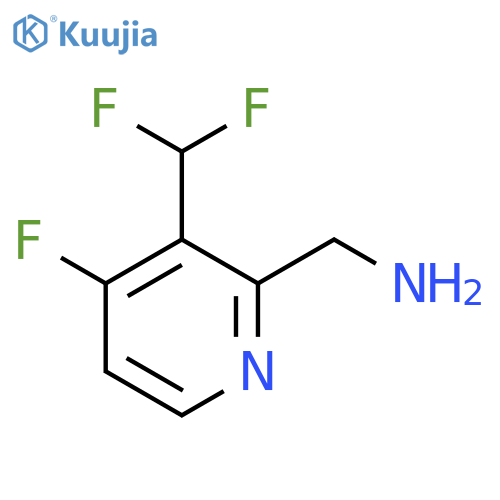 2-(Aminomethyl)-3-(difluoromethyl)-4-fluoropyridine structure