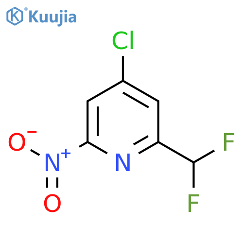 4-Chloro-2-(difluoromethyl)-6-nitropyridine structure