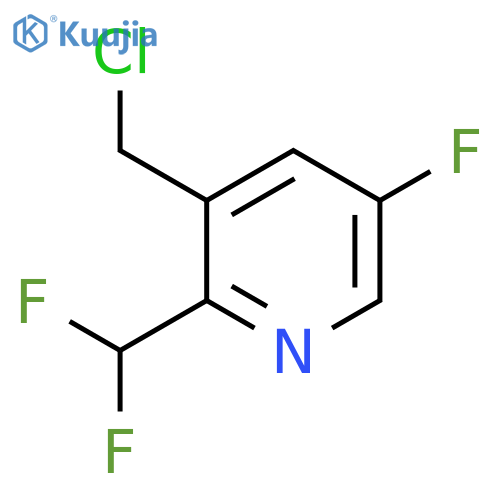 3-(Chloromethyl)-2-(difluoromethyl)-5-fluoropyridine structure