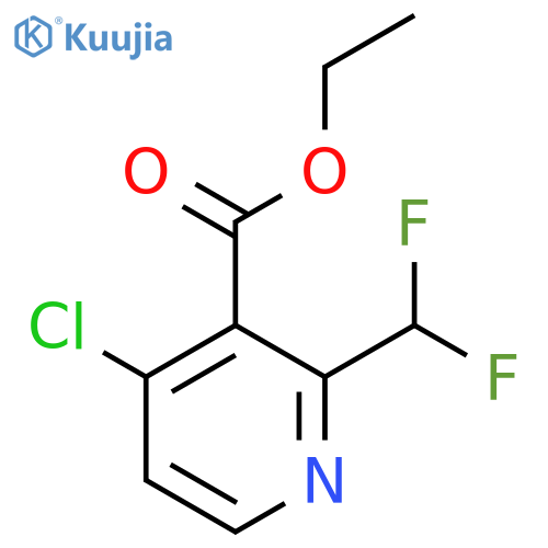 Ethyl 4-chloro-2-(difluoromethyl)pyridine-3-carboxylate structure