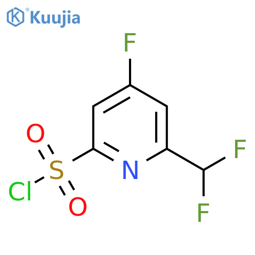 2-(Difluoromethyl)-4-fluoropyridine-6-sulfonyl chloride structure