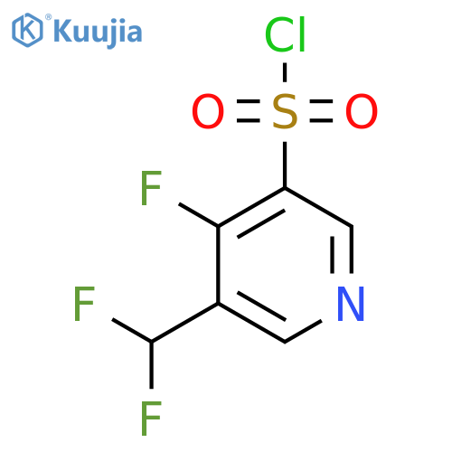 3-(Difluoromethyl)-4-fluoropyridine-5-sulfonyl chloride structure