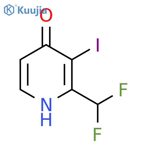 2-(Difluoromethyl)-3-iodo-4-hydroxypyridine structure