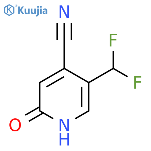 4-Cyano-5-(difluoromethyl)-2-hydroxypyridine structure